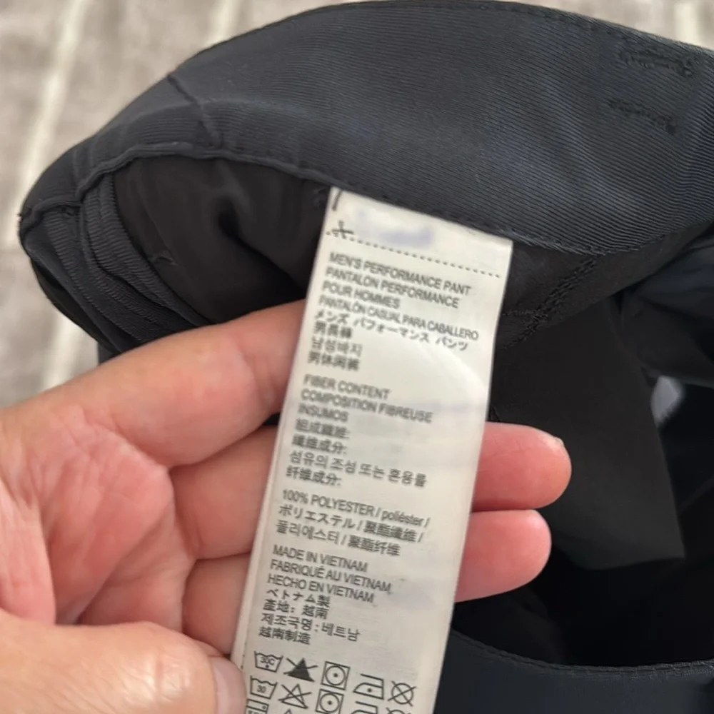 Kirkland Signature Men's performance Black pants